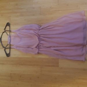Offset pink spring dress